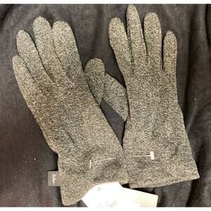 Echo Touchscreen Compatible Knit Gloves Women Small/Medium Charcoal Heather NWT